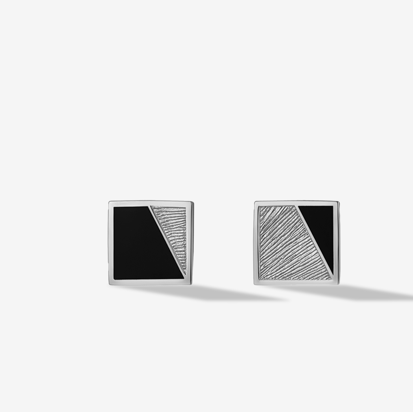 Silvery Puzzle Studs