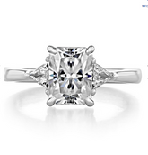 【02LIVE # link 2 】 S925 Silver Moissanite  Ring R3-0034 Total carat：4ct