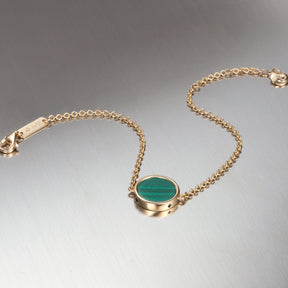 Malachite Window Bracelet