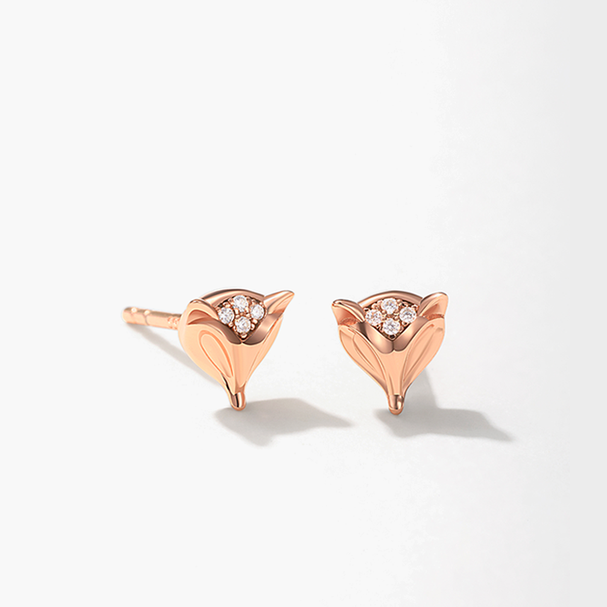 Rosy Fox Studs