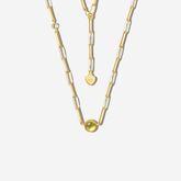 Amber Chain Link Necklace