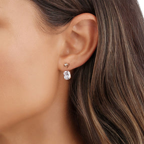 Rosy Sparkle Hoops