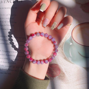 Grape Tourmaline Crystal Bracelet