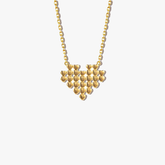 Cluster Heart Necklace