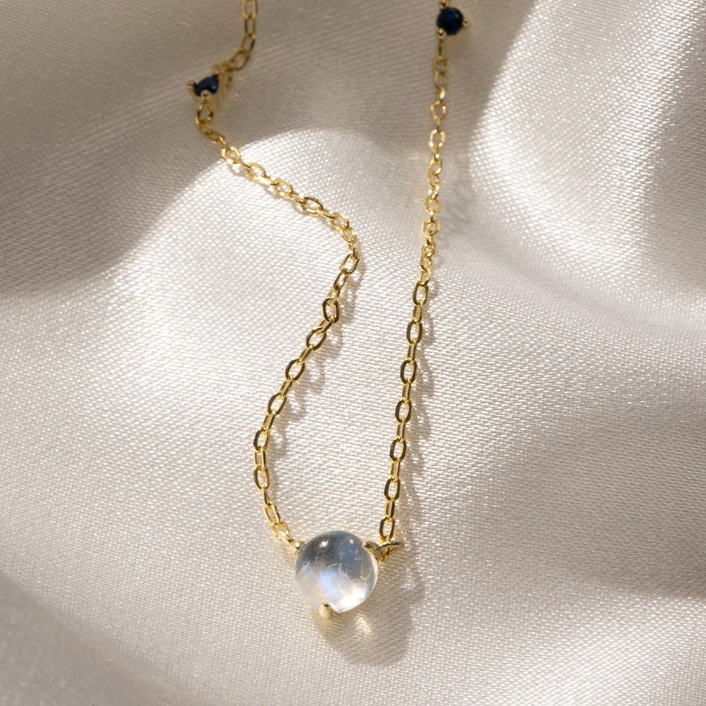 Moonstone Cable Necklace