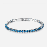 Blue Tennis Bracelet