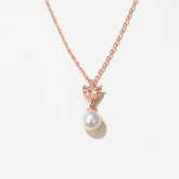 Rose Gold Vermeil Pearl Necklace