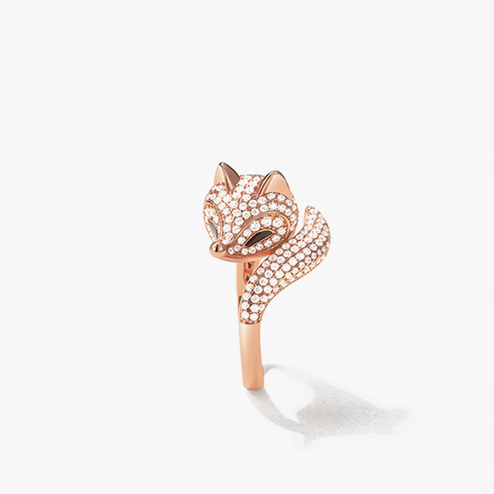 Rosy Arctic Fox Ring