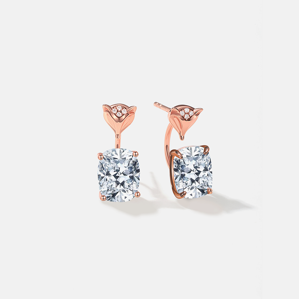 Rosy Sparkle Hoops