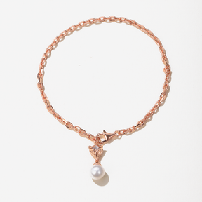 Rose Gold Vermeil Pearl Bracelet